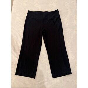 Nike Dri-FIT Crop Leggings Black Classic Capri Athletic Gym Pants Women’s Small